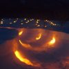 夜景遺産登録　なかやま雪月火（福島県下郷町）